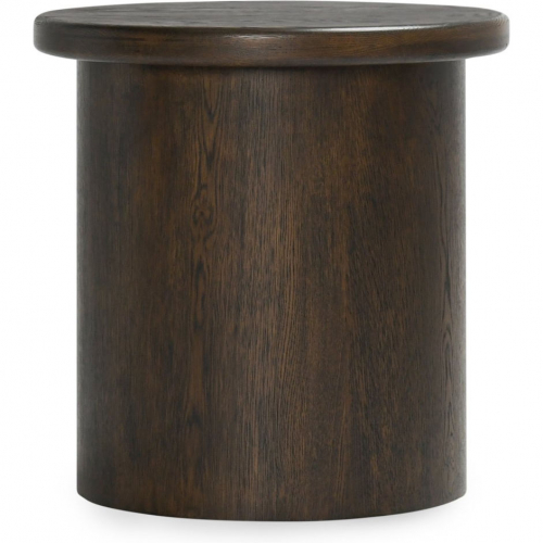 Runa 22" End Table Coffee Brown Oak Veneer