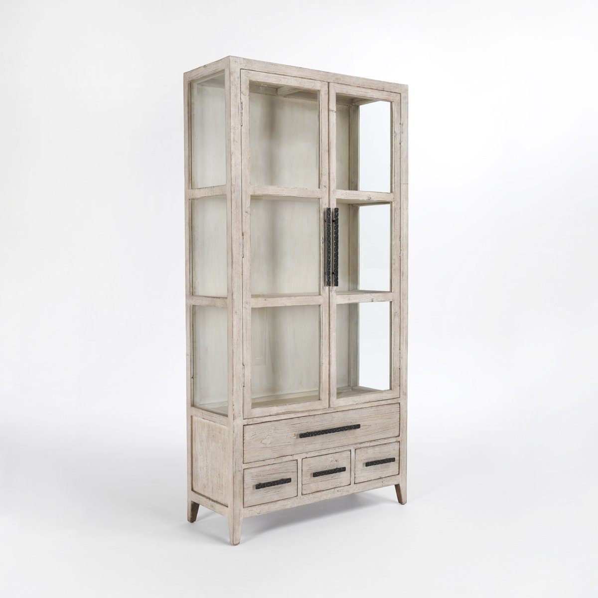 Pine extra tall cabinet white