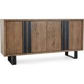 Danica Sideboard in Natural Cracked Oak & Iron