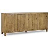 Orlando 4 Door Sideboard Light Brown Oak & Oak Veneer