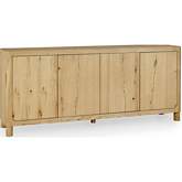 Orlando 4 Door Sideboard Natural Finish Oak