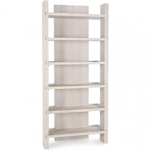 Doku 6 Shelf Bookcase in White Wash Oak Wood