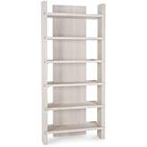 Doku 6 Shelf Bookcase in White Wash Oak Wood