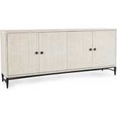 Beatrice 4 Door Cabinet in White Wash Reclaimed Pine