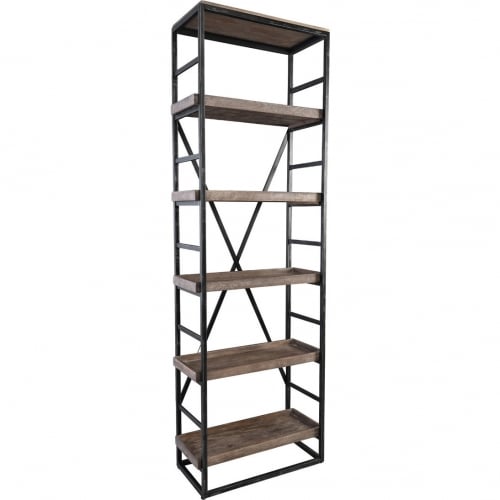 Evan Single Bookcase in Mango Wood