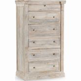 Adelaide 6 Drawer Chest in Natural White Wash Mango Wood