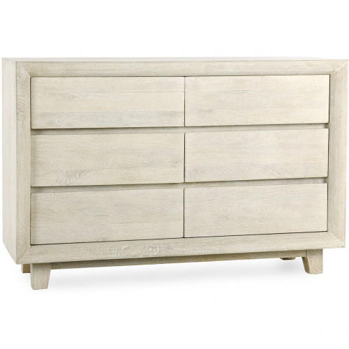 Reece 6 Drawer Dresser in Sand Finish Mango Wood