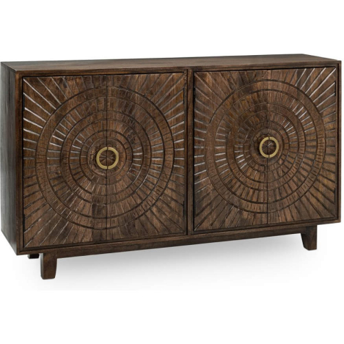 Vivienne 4 Door Sideboard in Brown Finish Mango Wood