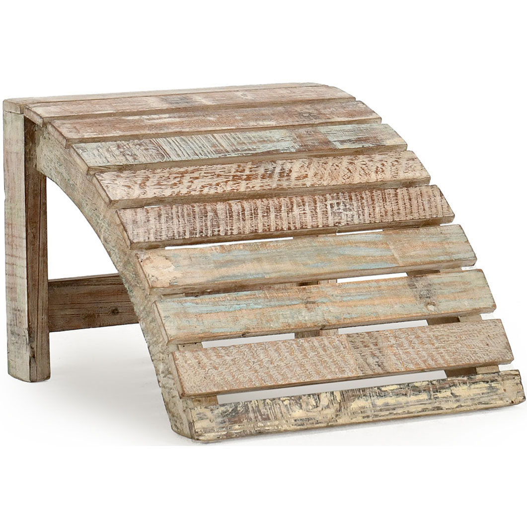 Classic Home 53001821 Outdoor Adirondack Stool In Rustic Wood   53001821 