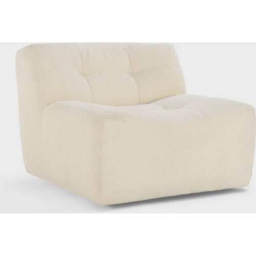 Gabriel Swivel Accent Chair in Ivory Fabric