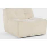 Gabriel Swivel Accent Chair in Ivory Fabric