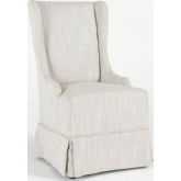 Melrose Wingback Dining Chair in Natural Fabric Slipcover