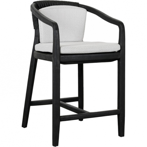 Dawn Outdoor Counter Stool in Black