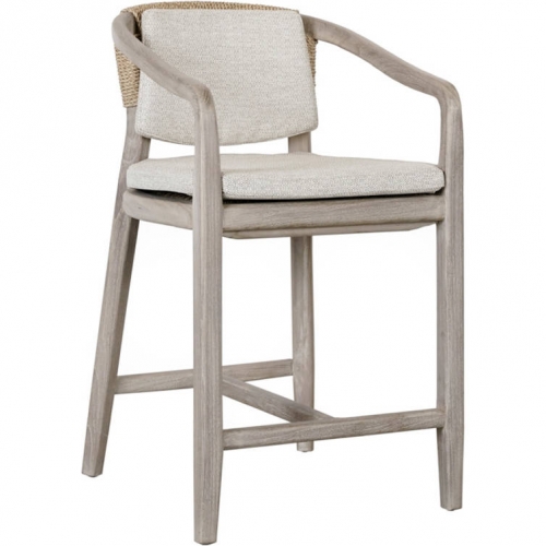 Dawn Outdoor Counter Stool in Gray