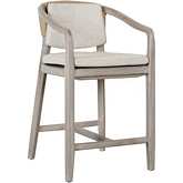 Dawn Outdoor Counter Stool in Gray