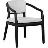 Dawn Outdoor Dining Chair in Black