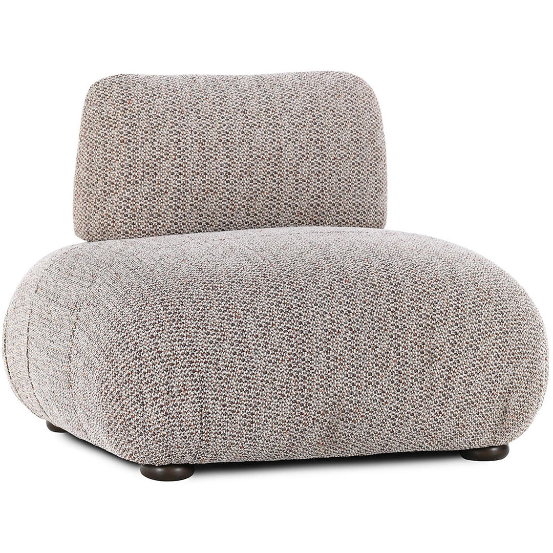 HOMEFUN Gray Mix Beige Swivel Micro Linen Fabric Upholstered