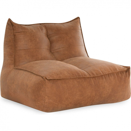 Frazier Lounge Chair in Chestnut Brown Leatherette