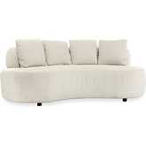 Grover Outdoor 88" Sofa in Light Gray Fabric