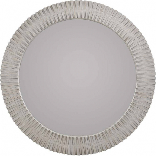 Myrtle 50" Round Mirror in Gray Wash Mango Wood