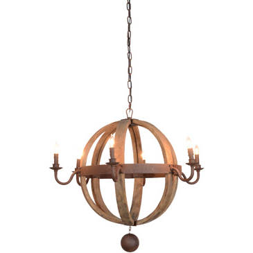 Tarsus Round Chandelier in Iron