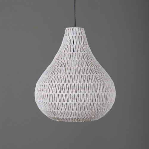 Bimini Ceiling Pendant Light In White Cord