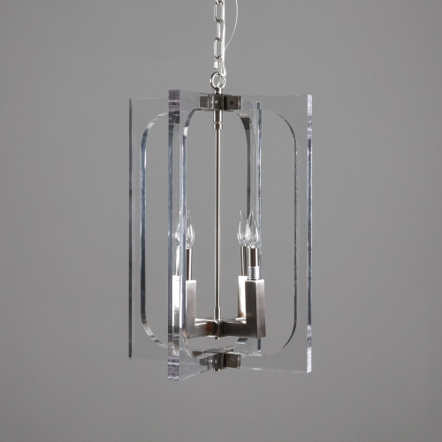 Ellison Chandelier in Cleat & Metal (Bulb Included)