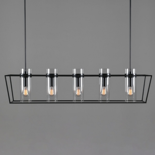 Harlow Chandelier in Black Metal