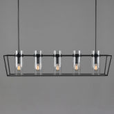 Harlow Chandelier in Black Metal