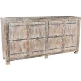 Classic Home 52003884 Arley 6 Drawer Sideboard In Reclaimed Pine