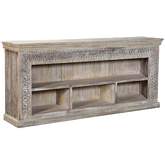 Alta 85" Bookcase in Bleached White Mixed Reclaimed Wood