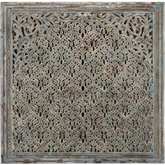 Cheval 60" Wood Carved Panel in Multicolor Finish Mango Wood