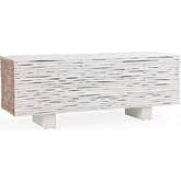 Callaway 47" Bench in White & Natural Wood