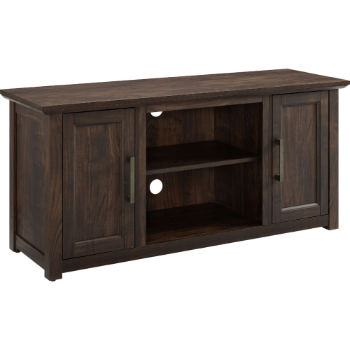 Camden 48" Low Profile TV Stand in Dark Walnut Finish