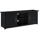 Camden 58" Low Profile TV Stand in Black Finish