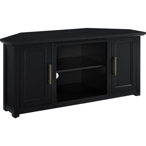 Camden 48" Corner TV Stand in Black Finish