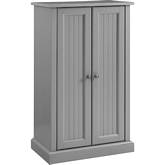 Seaside Accent Cabinet in Distressed Gray Finish