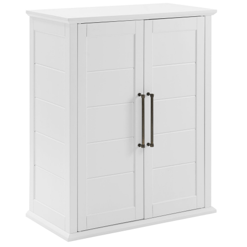 Bartlett Stackable Storage Pantry Cabinet in White Finish