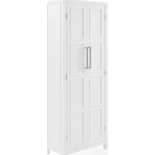 Cutler Storage Pantry Cabinet in White Finish