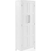 Cutler Storage Pantry Cabinet in White Finish