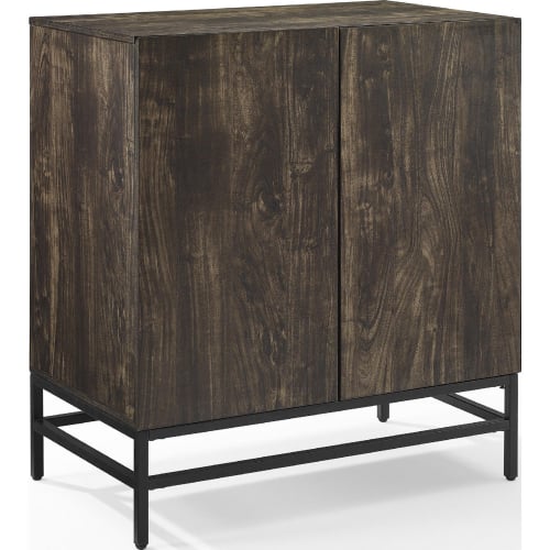 Jacobsen Bar Cabinet in Brown Ash & Matte Black