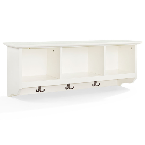 Brennan Entryway Storage Shelf in White Finish