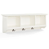 Brennan Entryway Storage Shelf in White Finish