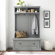 Seaside Hall Tree in Distressed Gray Finish