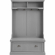 Seaside Hall Tree in Distressed Gray Finish