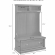 Seaside Hall Tree in Distressed Gray Finish