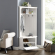 Seaside Corner Hall Tree Coat Tre in Distressed White Finish Wood