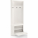 Seaside Corner Hall Tree Coat Tre in Distressed White Finish Wood