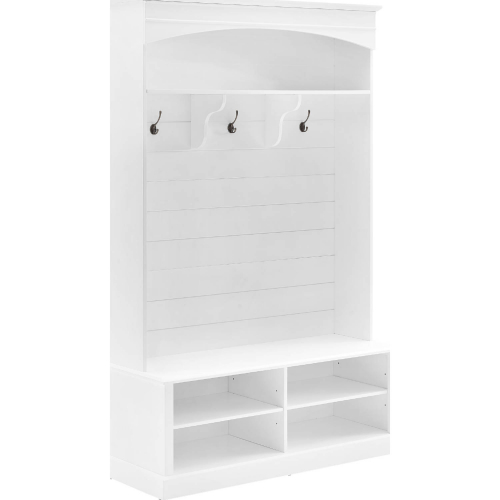 Bartlett Hall Tree in White Finish