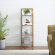 Aimee Short Etagere in Soft Gold Steel & Tempered Glass